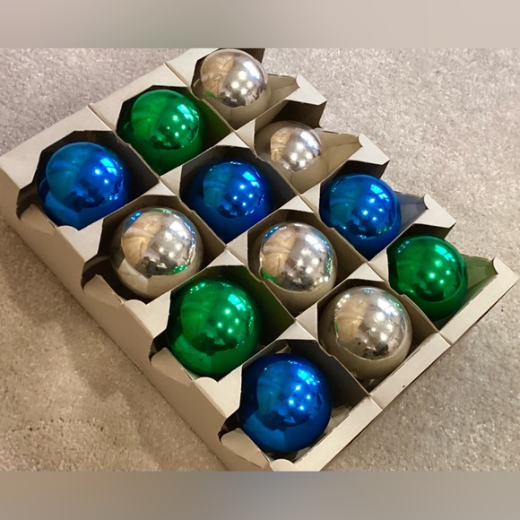 Vintage 1950’s Shiny Brite Christmas Tree Glass Ornaments - Picture 8 of 13